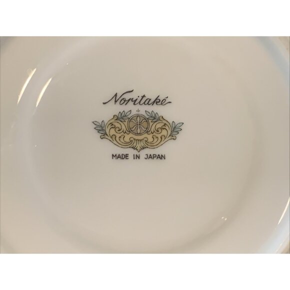 6 Noritake Toki Kaisha Footed Cup and Saucer Sets Green Bamboo Pattern 1960s Vtg - Picture 12 of 12